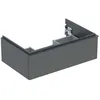 Image de Geberit Icon Armoire Basse pour lavabo, 1 tiroir, 74x24,7x47,6 cm, 502311, 502.311.JK.1, Couleur: Lava/laqué Mat