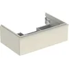 Image de Geberit Icon Armoire Basse pour lavabo, 1 tiroir, 74x24,7x47,6 cm, 502311, 502.311.JL.1, Couleur: Gris Sable/laqué Brillant
