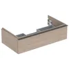 Image de Geberit Icon Armoire Basse pour lavabo, 1 tiroir, 88,8x24,7x47,6 cm, 502312, 502.312.JH.1, Couleur: Chêne/mélamine Structure Bois