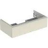 Image de Geberit Icon Armoire Basse pour lavabo, 1 tiroir, 88,8x24,7x47,6 cm, 502312, Coloris: Façade/carcasse : Gris Sable/laqué Brillant, poignée : Gris Sable/Peinture en Poudre Mate