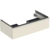 Image de Geberit Meuble sous lavabo iCon 88,8x24,7x47,6 cm, blanc brillant/sable mat