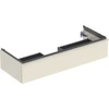 Image de Geberit Meuble sous-lavabo iCon 118,4x24,7x47,6 cm, blanc brillant/sable mat