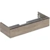 Image de Geberit Icon, Armoire Basse pour lavabo, 1 tiroir, 118,4x24,7x47,6 cm, 502313, 502.313.JR.1, Couleur: Noyer Hickory/mélamine Structure Bois