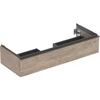 Image de Geberit Meuble sous-lavabo iCon 118,4x24,7x47,6cm, noyer/poignée lava mat