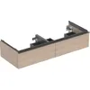 Image de Geberit iCon meuble sous lavabo double, 2 tiroirs, 118,4x24,7x47,6 cm, 502314, Couleur: Façade/carcasse : structure en chêne/mélaminé, poignée : lave/poudrage mat