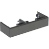 Image de Geberit Meuble sous lavabo double iCon 118,4x24,7x47,6 cm, 2 tiroirs, la. m/la. ma