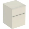 Image de Geberit Armoire latérale iCon 45x60x47,6 cm, 2 tiroirs, blanc brillant/gris mat