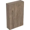 Image de Geberit Armoire Suspendue Icon rectangulaire, 1 Porte, 45x70x15 cm, 502318, 502.318.JR.1, Couleur: Noyer Hickory/mélamine Structure Bois