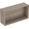 Image de Geberit Icon étagère rectangulaire, 45x23,3x13,2 cm, 502322, 502.322.JR.1, Couleur: Noyer Hickory/mélamine Structure Bois