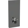 Image de Geberit Monolith module sanitaire pour WC suspendu, 114 cm, entrée deau derrière au centre, avec tubulure de raccordement, Coloris: Verre lave/aluminium noir chrome