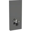 Image de Geberit Module WC mural Monolith H 114 cm, plaque de commande laiton, surface aluminium chromé noir