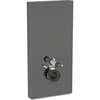 Image de Geberit Module WC mural Monolith H 101 cm, abattant frein de chute, alu satiné chromé noir