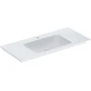 Image de Geberit Meuble vasque One 105x48cm, mitigeur encastré, sans trop-plein, blanc K-Tect