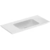 Image de Geberit Meuble vasque One 105x48cm, sans robinet + trop-plein, blanc KeraTect