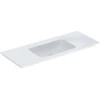 Image de Geberit Meuble vasque One 120x48 cm, sans robinet + trop-plein, blanc KeraTect