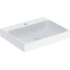 Image de Geberit Lavabo One 60 cm, mitigeur encastré, sans trop-plein, blanc KeraTect