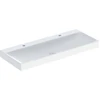 Image de Geberit Lavabo One 120x48 cm, évacuation gauche + droite, sans trop-plein, blanc K-Tect