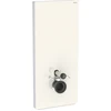 Image de Geberit Module WC mural Monolith H 114 cm, verre satiné gris sable, face alu