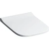 Image de Geberit Abattant WC Smyle Square Quick, ABS, blanc, charnière MS chromée