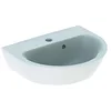 Image de Geberit Bassin de rinçage Manuel Renova, 1 Orifice de Robinet, trop-Plein asymétrique, Coloris: Blanc, avec KeraTect - 500.375.01.8