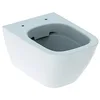 Image de Geberit Smyle Square, WC suspendu, chasse deau basse, saillie réduite, forme fermée, rimfree 500379, 500.379.01.8, Couleur: blanc
