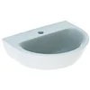 Image de Geberit Renova lave-mains, 1 trou de robinetterie, sans trop-plein, largeur : 45cm, 500.494.01.1, Couleur: blanc