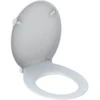Image de Geberit Abattant WC Renova Comfort blanc, sans barrière, antibactérien, fixation à l'arrière