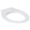 Image de Siège de WC adaptable Keramag Renova n° 1 Comfort, sans barrière, antibactérien, fixation par le haut, 500.680; Coloris: Blanc