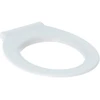 Image de Geberit Anneau de siège WC Renova Comfort blanc, sans barrière, antibactérien, fixation par le dessus