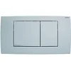 Image de Geberit 115.899.KN.1 Twinline 30 115899KN1 Lot de 2 boutons d'actionneur avant plaqués brillant, finition chromée mate