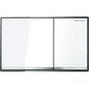 Image de Geberit 115081SI1 Omega 60 Plaque de recouvrement rinçage à 2 boutons Verre Blanc