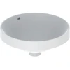 Image de Geberit Lavabo encastré VariForm d 40 cm, sans robinet, avec trop-plein, rond, blanc K-Tect