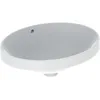 Image de Geberit VariForm lavabo encastré ovale, 500x400mm, sans trou pour robinet, avec trop-plein, 500.709.00.2, Couleur: blanc