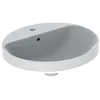 Image de Geberit VariForm lavabo encastré ovale, 500x450mm, avec trou pour robinet, avec trop-plein, 500.713.00.2, Couleur: blanc