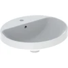 Image de Geberit Lavabo encastré VariForm w K-Tect, 50x45cm, avec trou robinet, avec trop-plein, ovale