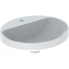 Image de Geberit Lavabo encastré VariForm 50x45cm, HLP, sans trop-plein, ovale, blanc K-Tect