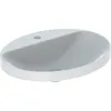 Image de Geberit VariForm lavabo à encastrer ovale, 600x480mm, avec trou pour robinet, sans trop-plein, 500.727.00.2, Couleur: blanc