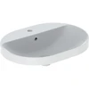 Image de Geberit Lavabo encastré VariForm 60x45 cm, H I P, avec trop-plein, elliptique, blanc K-Tect