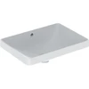 Image de Geberit Lavabo encastré VariForm 55x40 cm, sans trop-plein, avec trop-plein, droit, blanc K-Tect