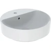 Image de Geberit Lavabo à poser VariForm d 45 cm, avec trou robinet, avec trop-plein, rond, blanc, K-Tect