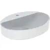Image de Geberit Lavabo à poser VariForm 60x45cm, avec trop-plein, sans trop-plein supérieur, ovale, blanc K-Tect