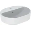 Image de Geberit VariForm Lavabo à poser elliptique, 500x400mm, avec trou pour robinet, avec trop-plein, 500.775.00.2, Couleur: blanc