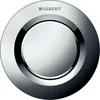 Image de Geberit   Bouton-poussoir à distance Geberit série 01, pneumatique, pour chasse simple, poussoir encastré : chromé brillant (116.040.21.1)