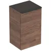 Image de Geberit Armoire latérale carrée Smyle, 500359, 36x60x32,6cm, avec 1 Porte s'ouvrant vers la Droite, Coloris: Structure en Bois de Noyer Hickory/mélamine - 500.359.JR.1