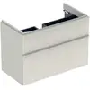 Image de Geberit Meuble sous lavabo Smyle Square 88,4x61,7x47 cm, sable brillant, 2 tiroirs