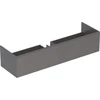 Image de Geberit Meuble sous lavabo Xeno2 159,5x35x47,3cm, 2 tiroirs, mélaminé bois/gris