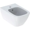 Image de Geberit Bidet mural Smyle Square KeraTect/blanc, forme fermée, avec trop-plein