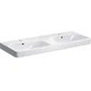 Image de Geberit Smyle Square lavabo double 500223, 120x48cm, avec trou pour robinetterie, avec trop-plein, 500.223.01.8, Couleur: blanc