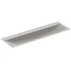 Image de Keramag Xeno 2 lavabo, avec 2 trous pour robinet et sans trop-plein, 160x48cm, blanc, 500279001