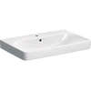 Image de Geberit Lavabo Smyle Square 75x48 cm, KeraTect/blanc, avec robinet, avec trop-plein